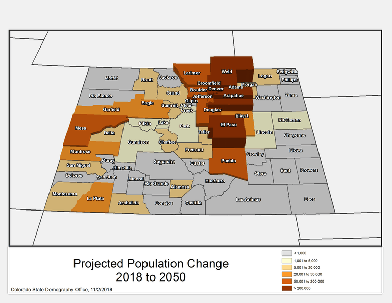 Colorado Population Map