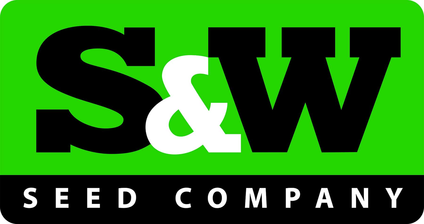 S&W Seed company logo in green and black