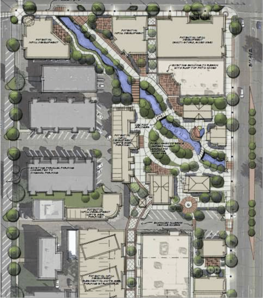 A concept plan for Greeley's 16th Street redevelopment