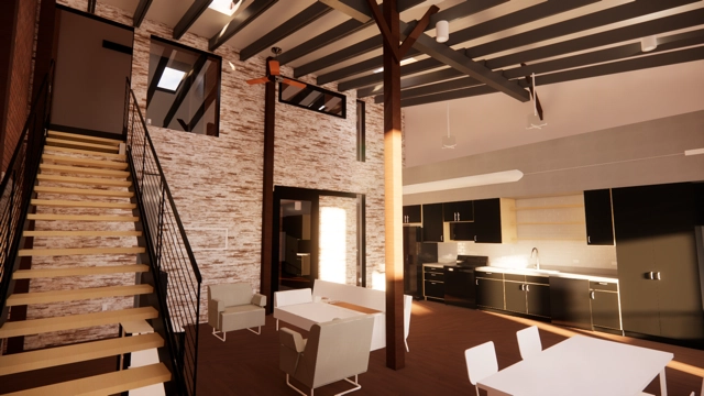 An interior apartment of the Feed & Grain Artspace