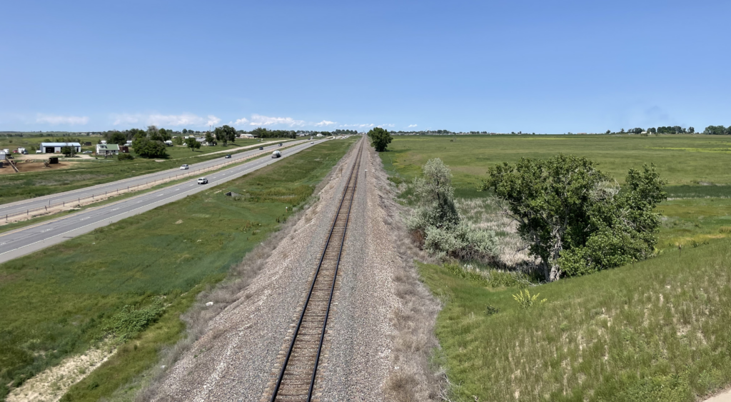 BNSF tracks along I-76