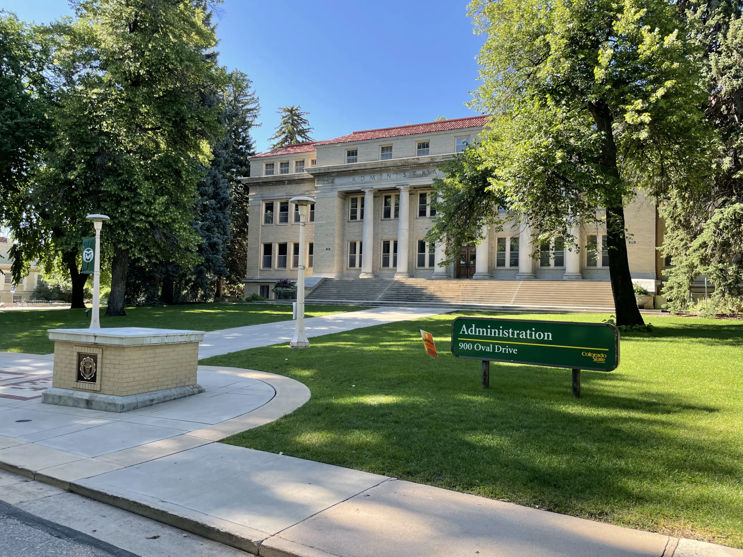 Colorado State University administration building