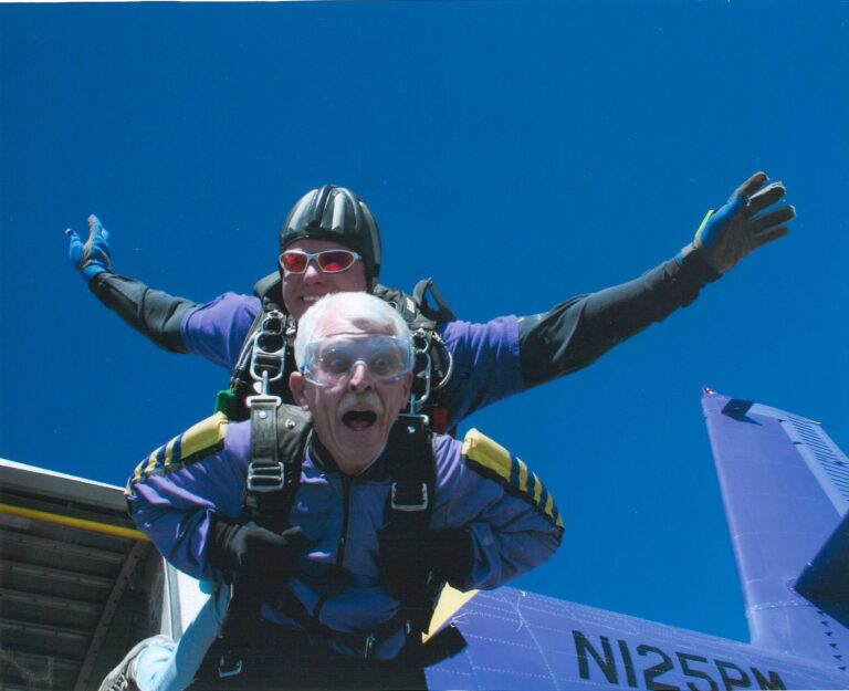 Fanning sky diving