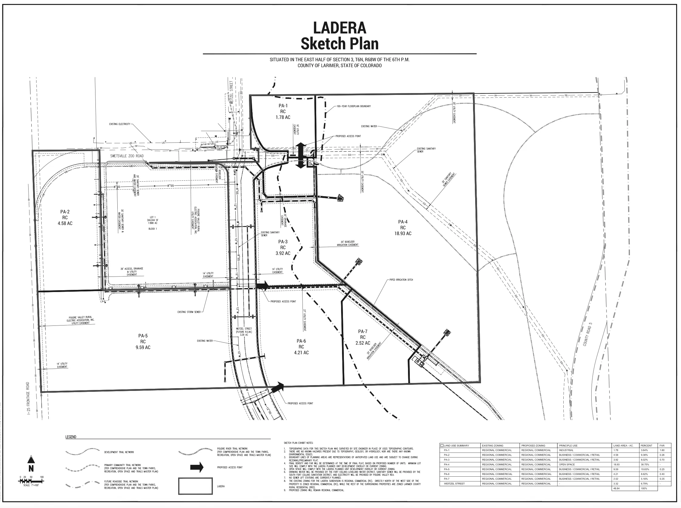 Ladera sketch plan