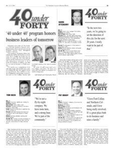 NCBR - 40 under Forty - 2004