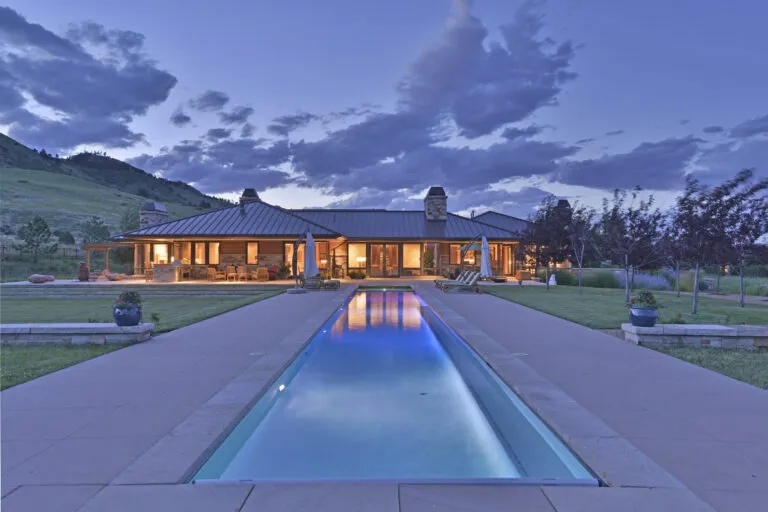 Pool & Exterior Back twilight