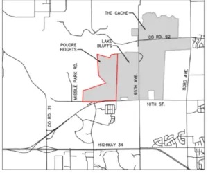 Poudre Heights map