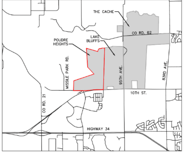 Poudre Heights map
