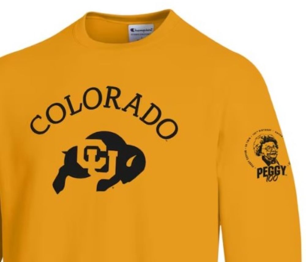 CU athletics unveils ‘Peggy100’ apparel line to honor superfan