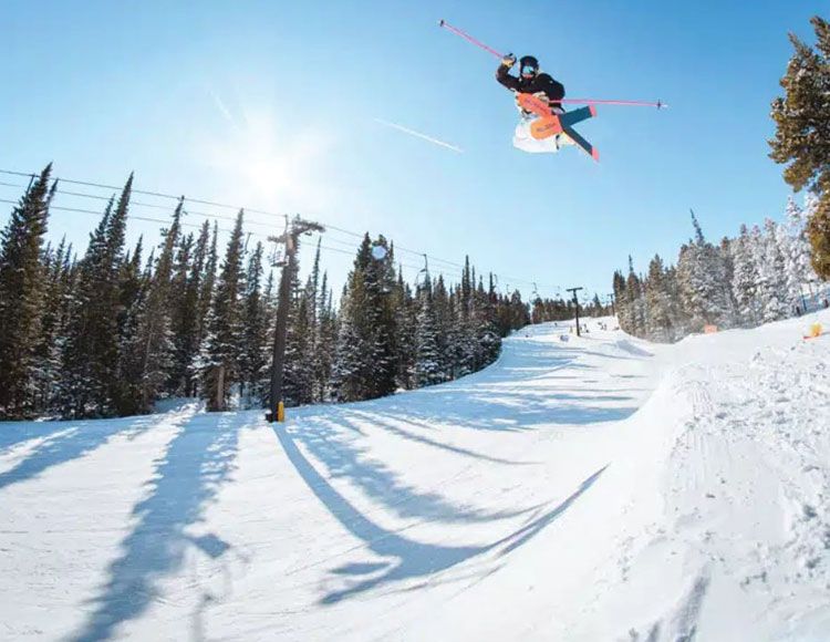 Skiier at Eldora