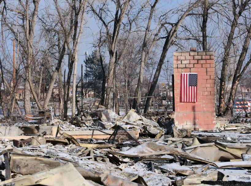 Image of home destroyed in Marshall Fire.