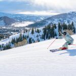 A skier at Park City Mountain in Utah. Courtesy Vail Resorts.