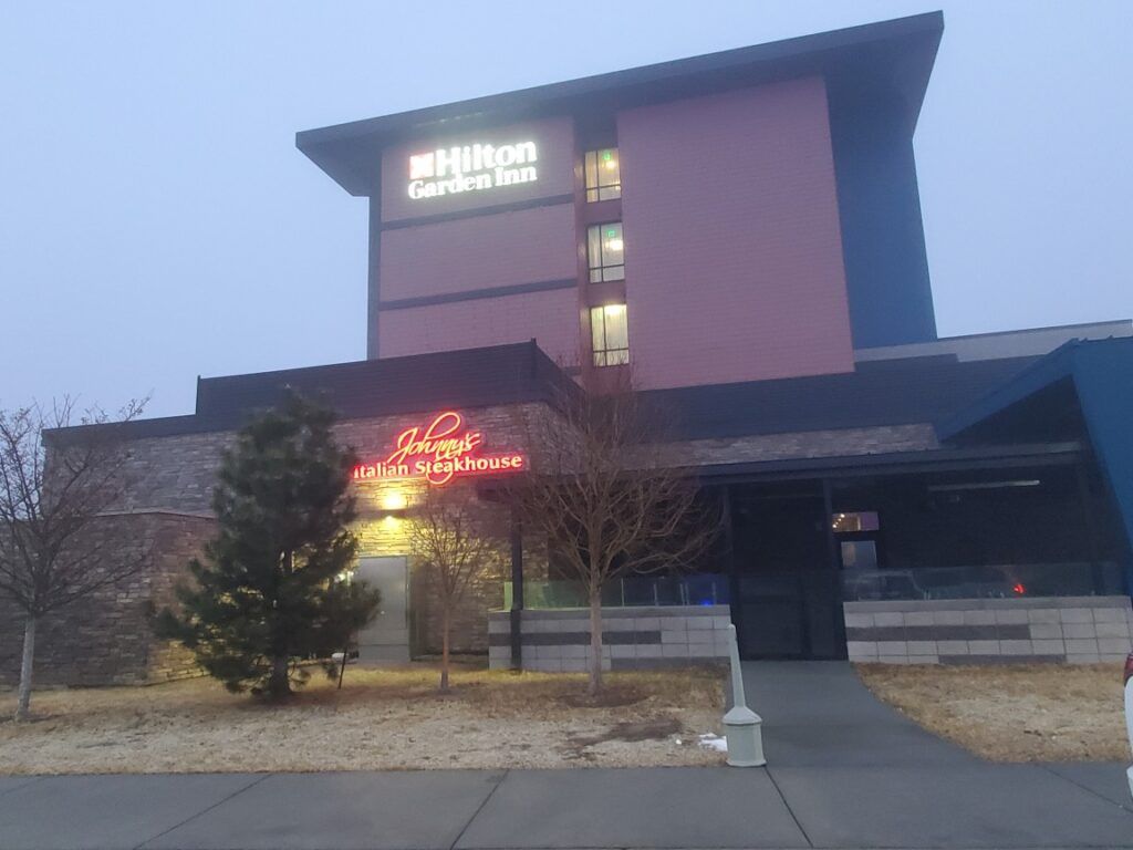 Hilton Garden Inn and Johnny’s Italian Steakhouse in Thornton.