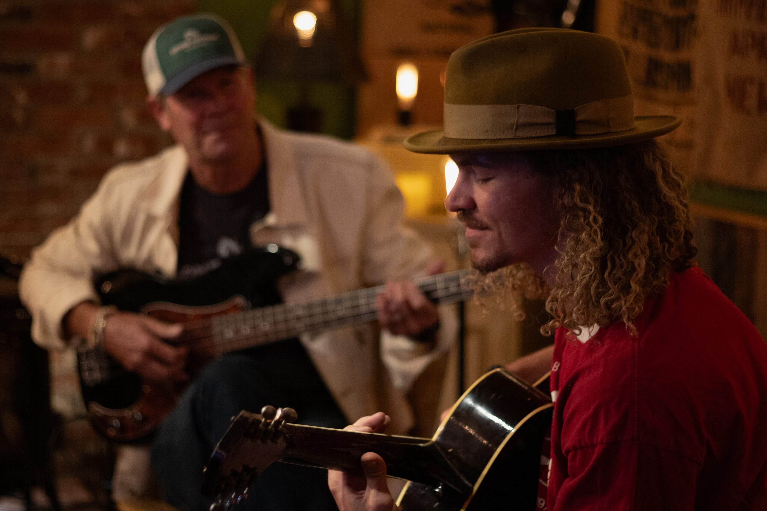 SCSMaynards2: Davis Maynard and Jamie Maynard jamming at the Pearl Street facility.