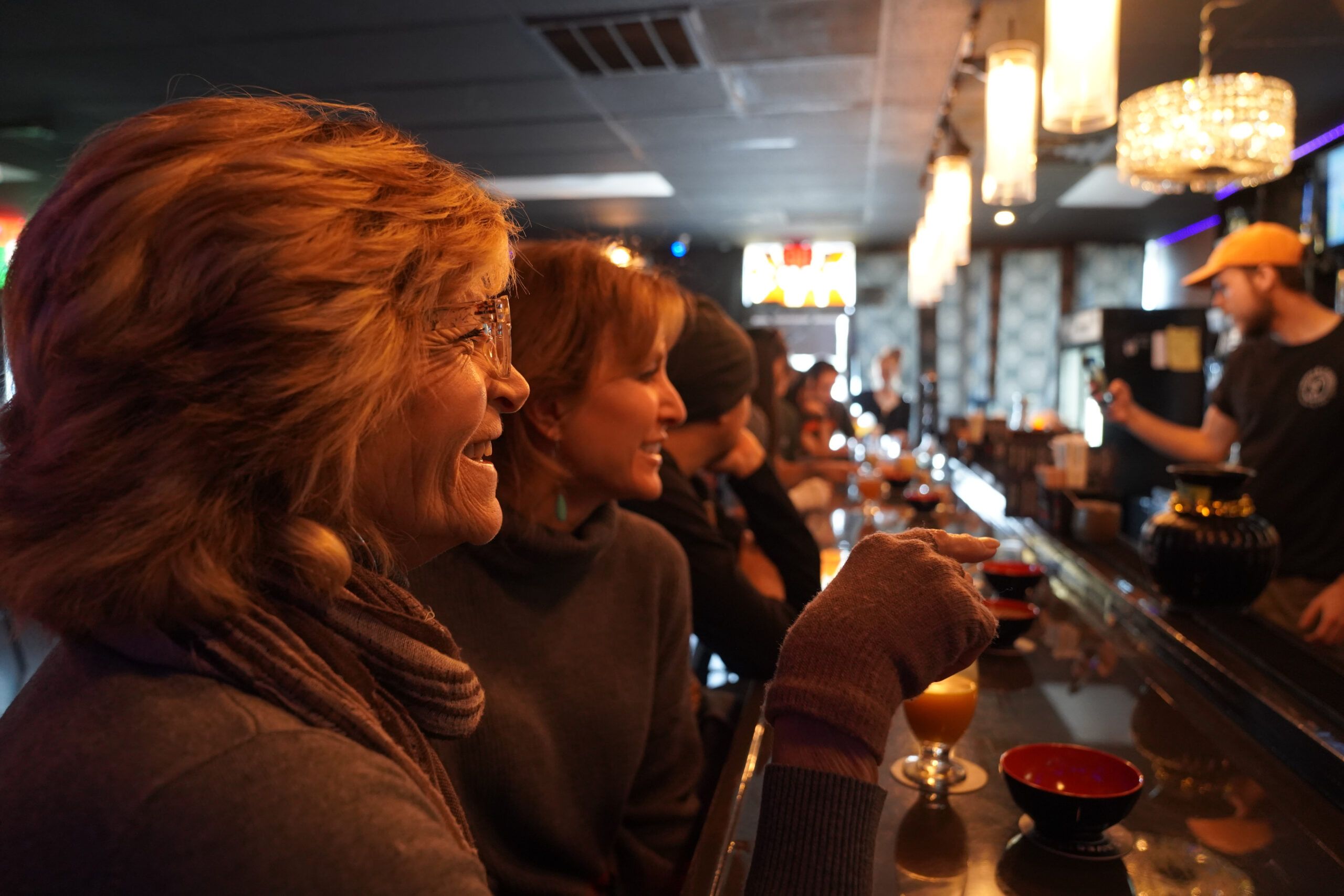 Customers fill one of the kava bars in Osteen’s growing stable of locations.