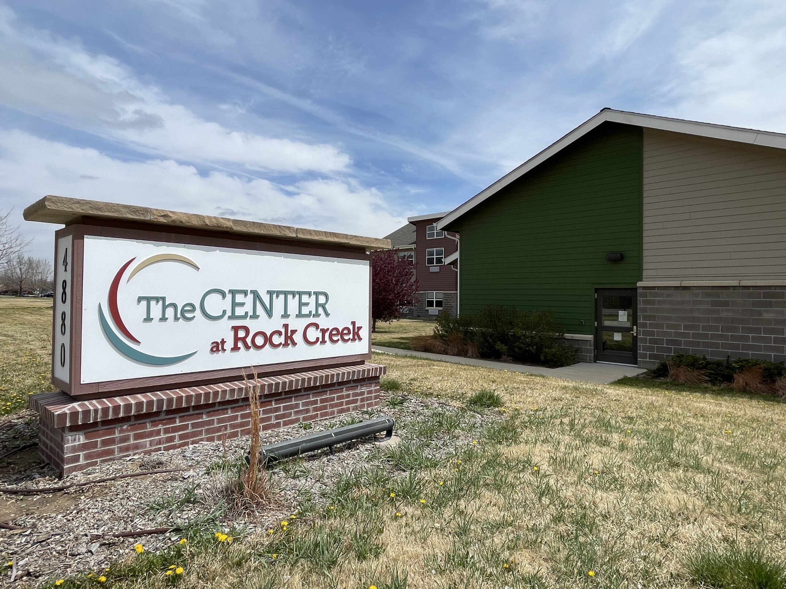 Sign for The Center at Rock Creek.