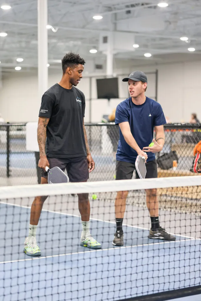 Rodney Adams with Eli Steiner, head pro at The Picklr Loveland.