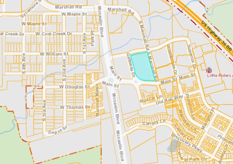 Map of Superior property.