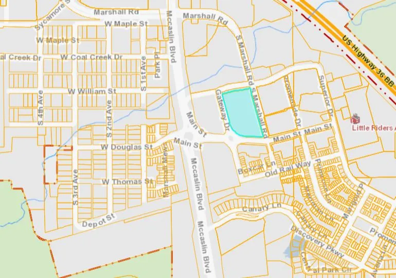 Map of Superior property.