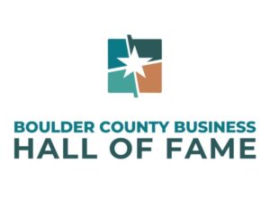 Boulder County Business Hall of Fame logo.