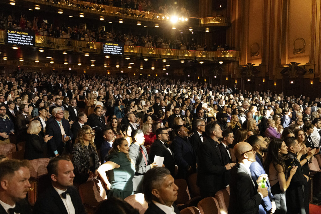 The crowd in Chicago at the 2025 James Beard Restaurant and Chef Awards. Eliesa Johnson for James Beard Foundation.
