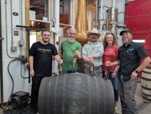 The Lyons-based Spirit Hound Distillers team recently celebrated a pair of awards for its Sherry Cask-finished American Single Malt Whisky.