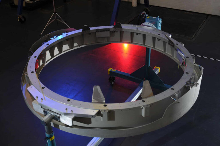 Passive common berthing mechanism components for the International Space Station.