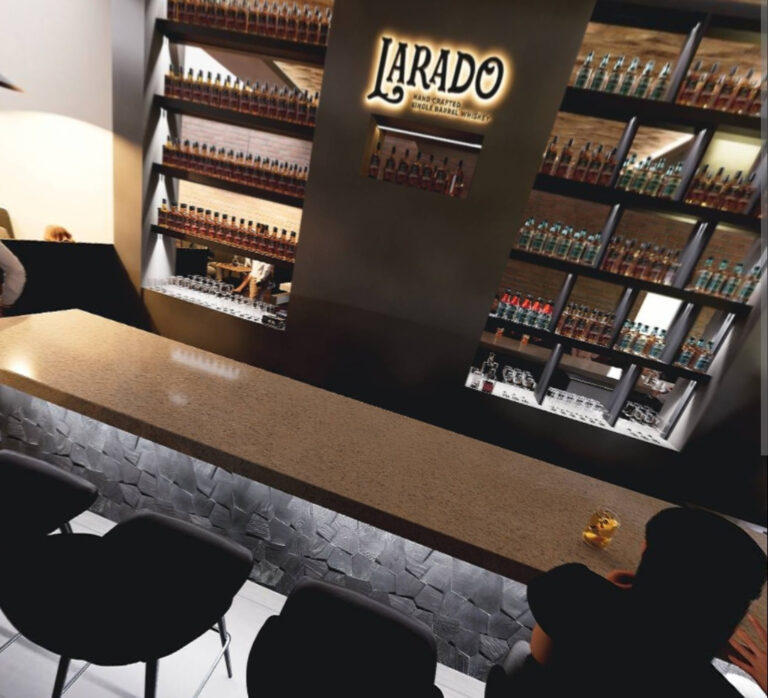 A rendering depicts the bar at Twin Staves Cocktail Lounge in Windsor.