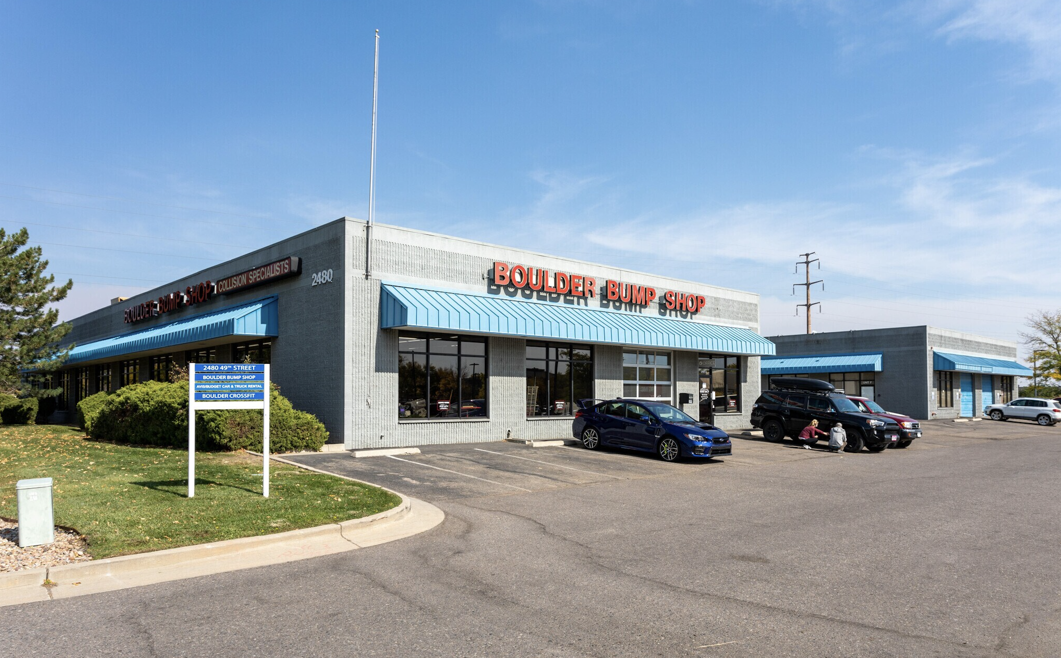 The multitenant industrial flex building at 2480 49th St.