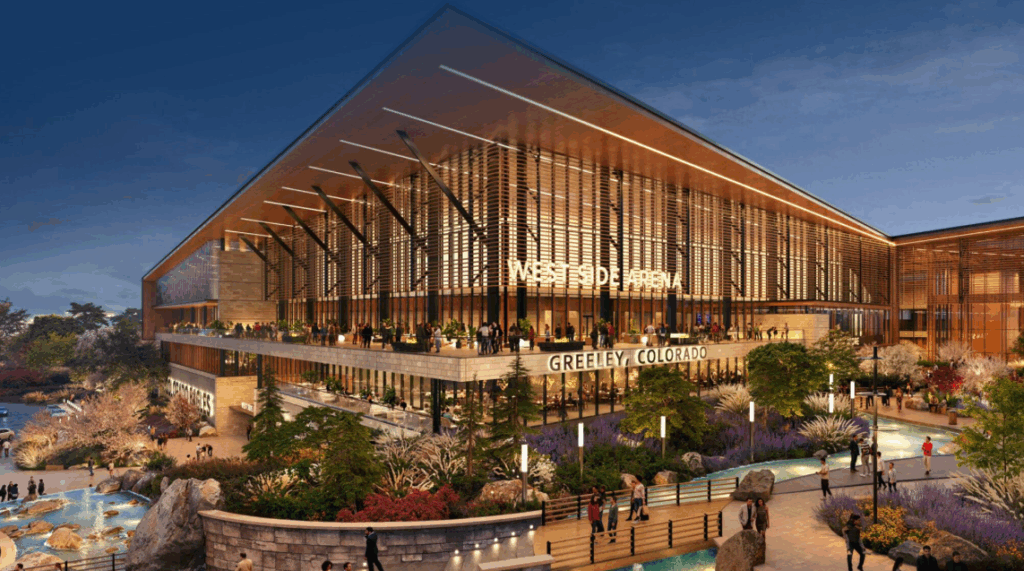 Cascadia would include a new arena for the Colorado Eagles minor-league hockey team.