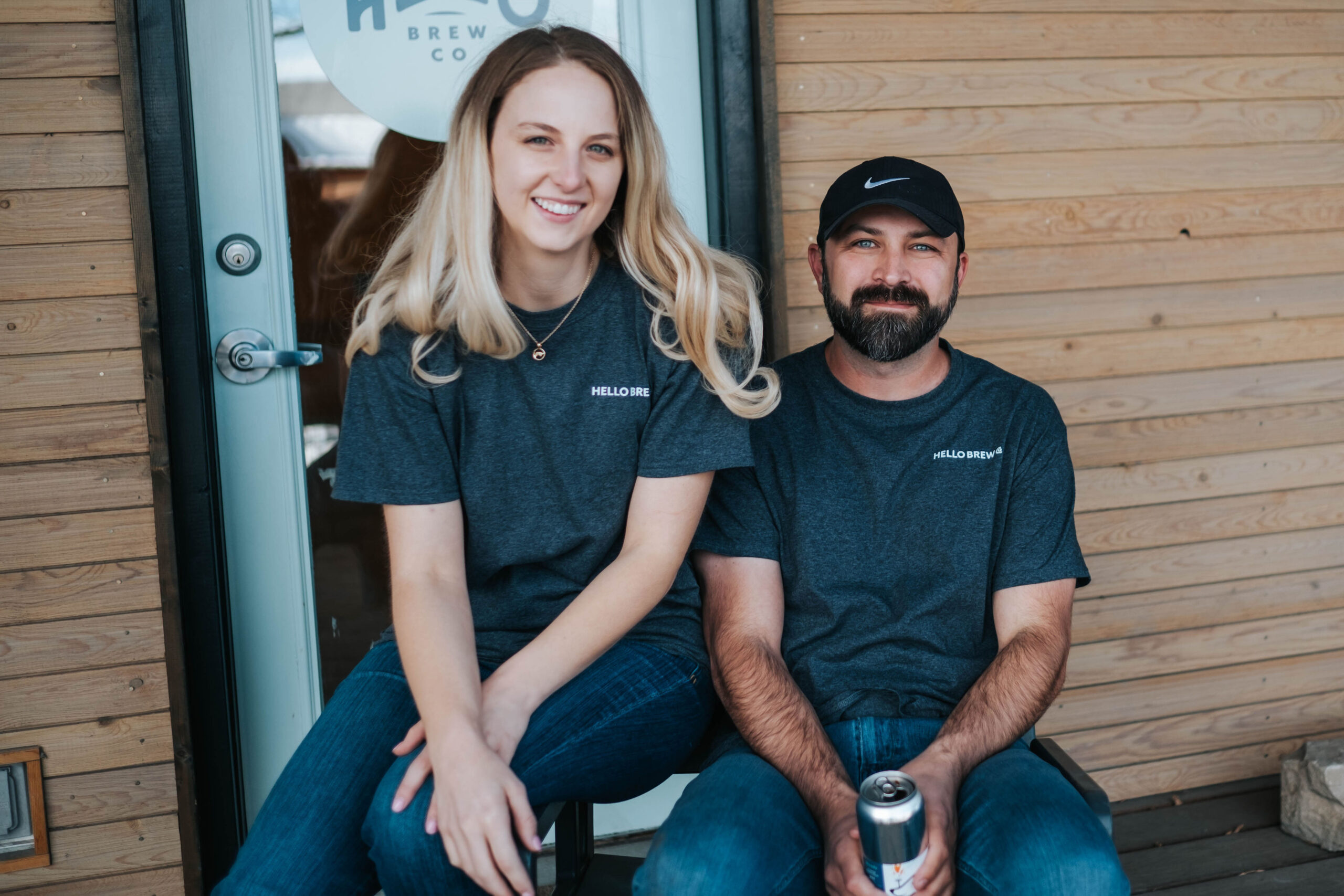 Hello Brew Co. owners Christine Luckasen and Ryan Maliski.