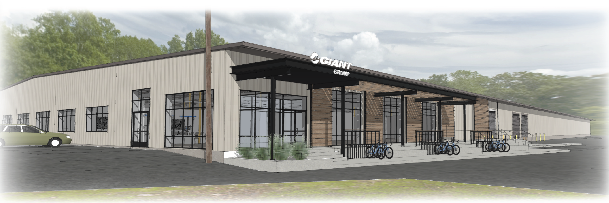 An artist’s rendering of the space at 3825 Walnut St. in Boulder where Giant is establishing its new headquarters.
