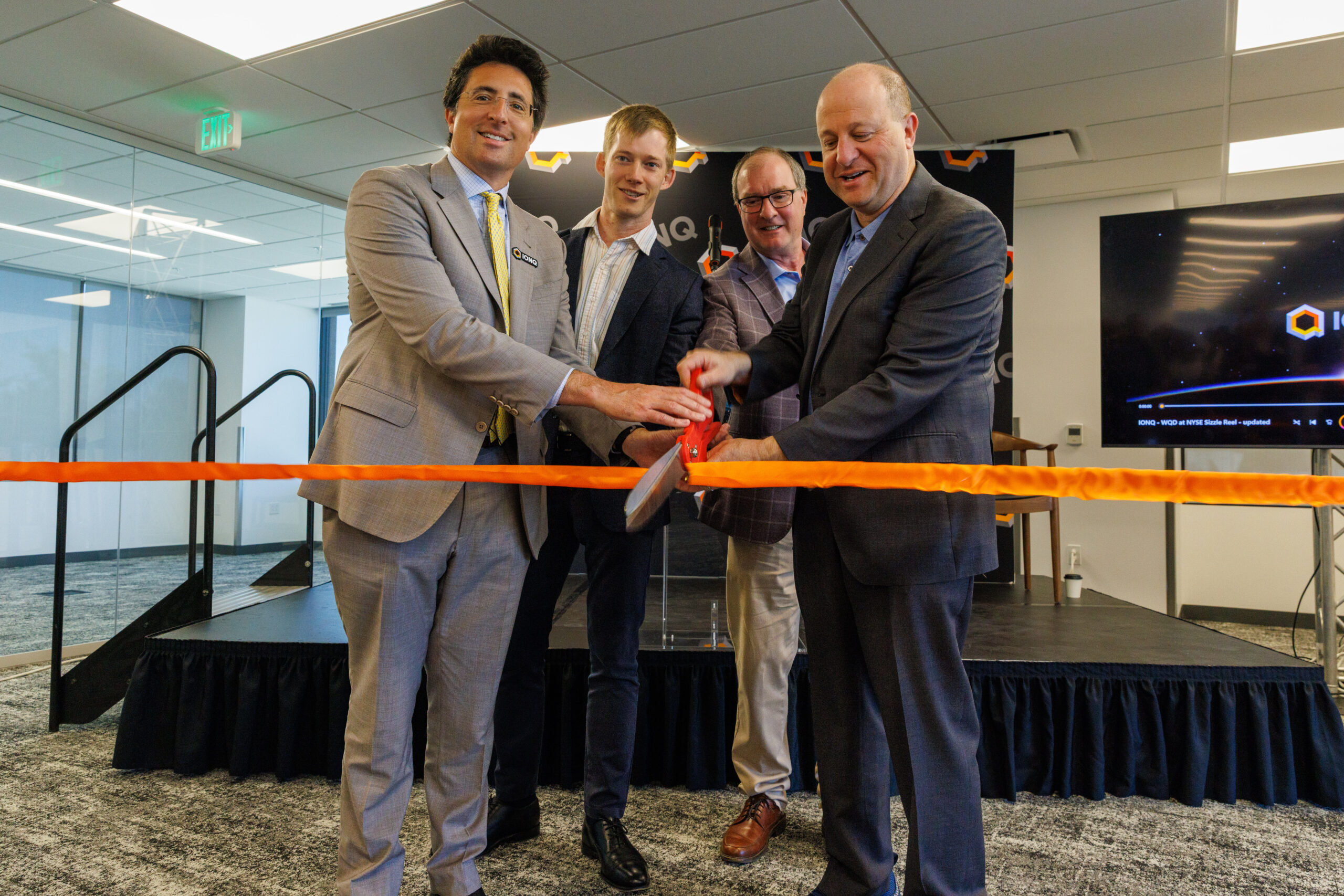 IonQ ribbon-cutting.