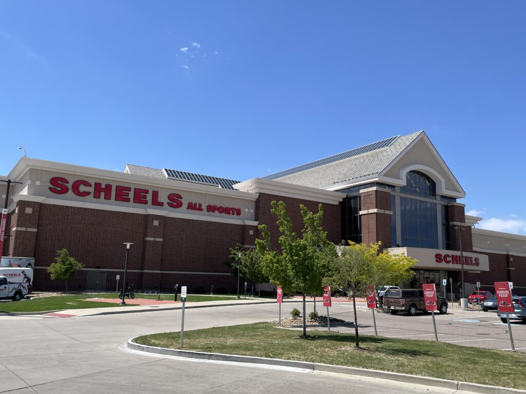 Scheels opened its massive sporting-goods store at 4755 Ronald Reagan Blvd. in 2017.