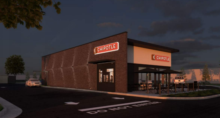 An artist’s rendering of the planned Chipotle restaurant in Broomfield.