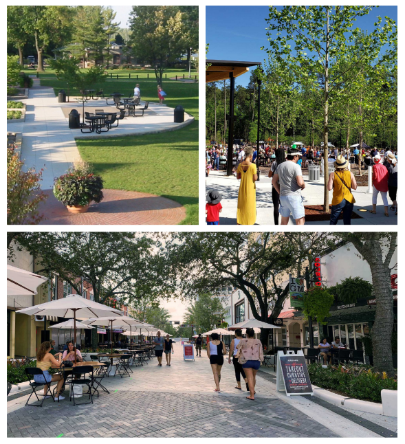 Dacono officials envision that the town’s city center area could eventually have elements similar to those seen here.