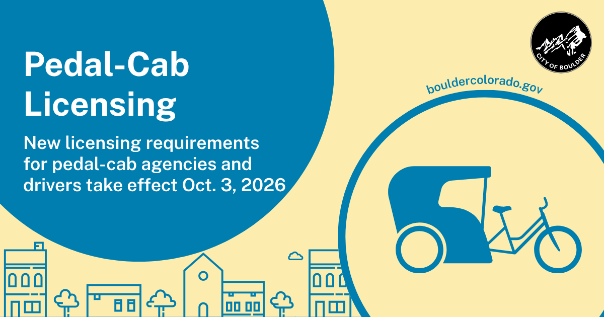 Boulder’s pedal-cab licensing regs in effect as of Saturday