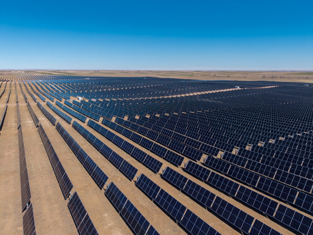 The Black Hollow Sun II solar array in Weld County.